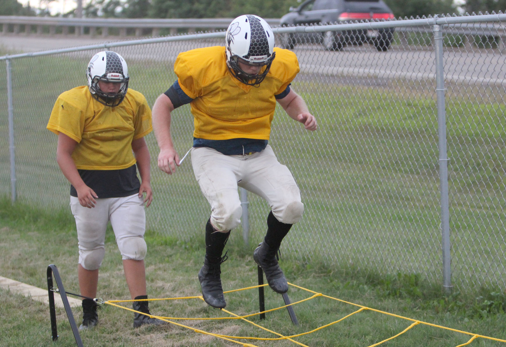 Cadott football practice 8-13-19